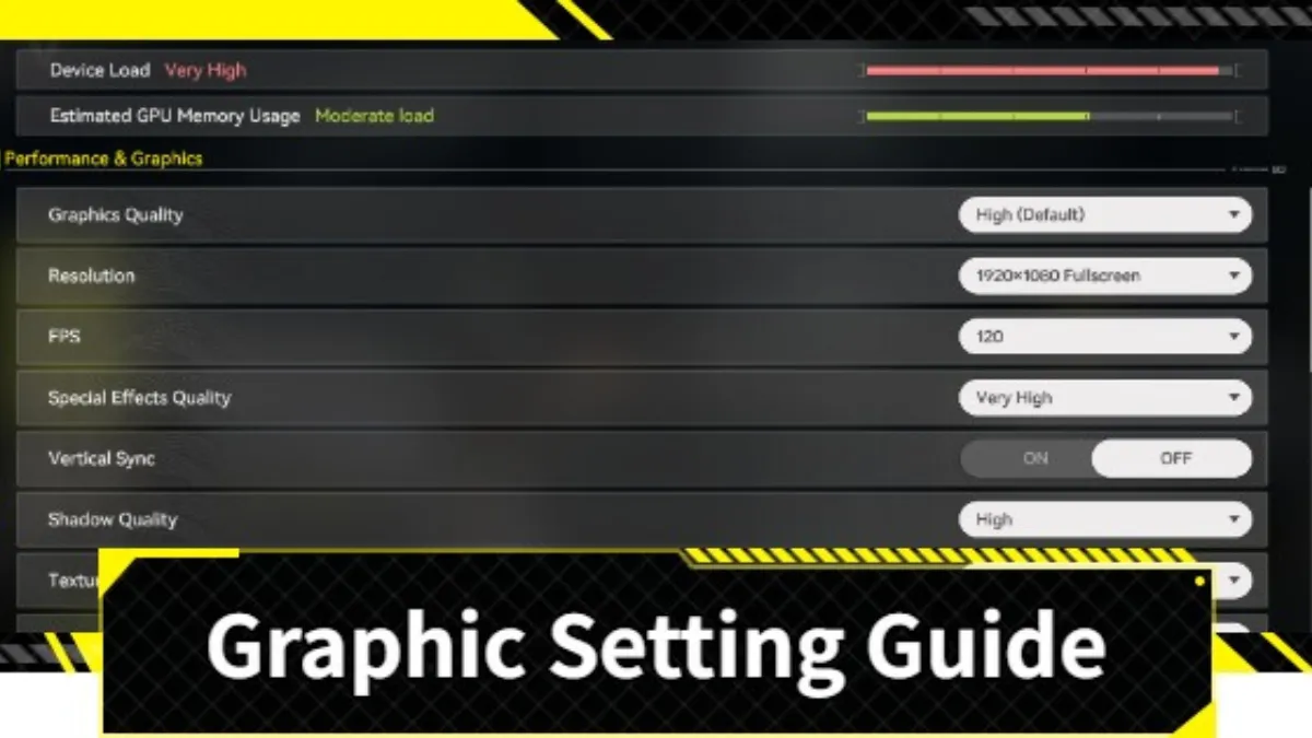 Arknights Endfield PC graphics settings optimization