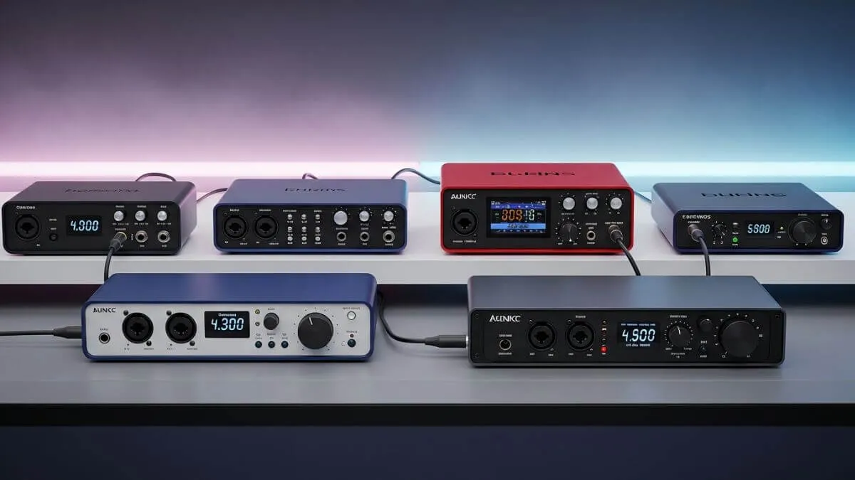 different types of audio interfaces for streaming setup
