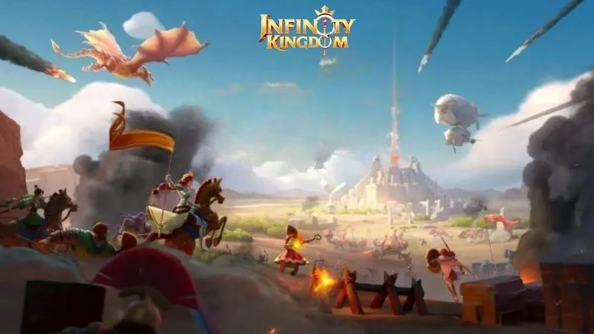 Infinity Kingdom PvP combat strategy showing large-scale battlefield with armies attacking a central city, illustrating how to win wars and dominate in PvP battles