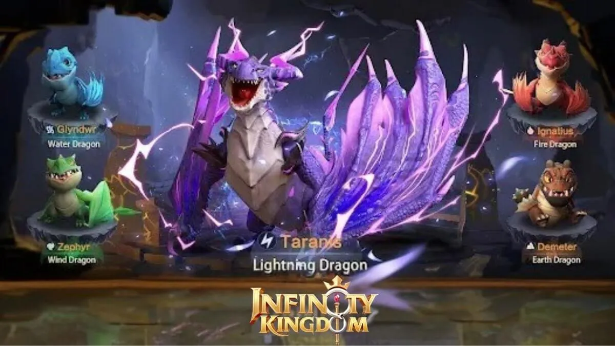 Infinity Kingdom dragon evolution and dragon skills system