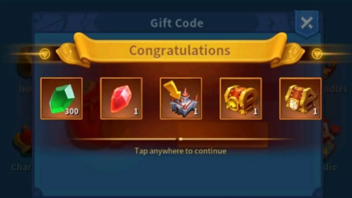 Infinity Kingdom gems rewards chest gameplay