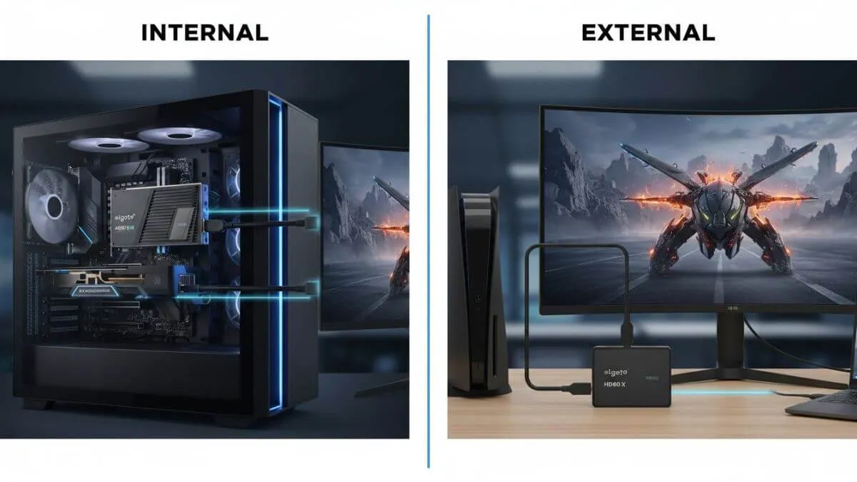 best capture cards for gaming internal vs external comparison setup