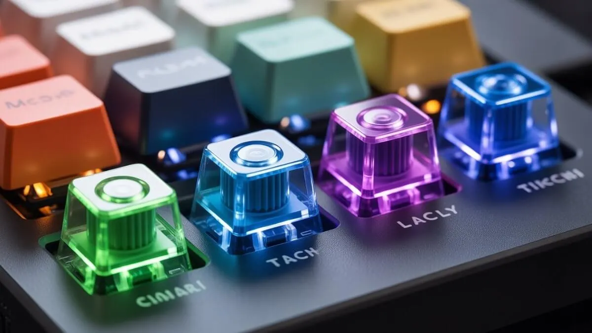 mechanical keyboard switches linear tactile clicky comparison macro