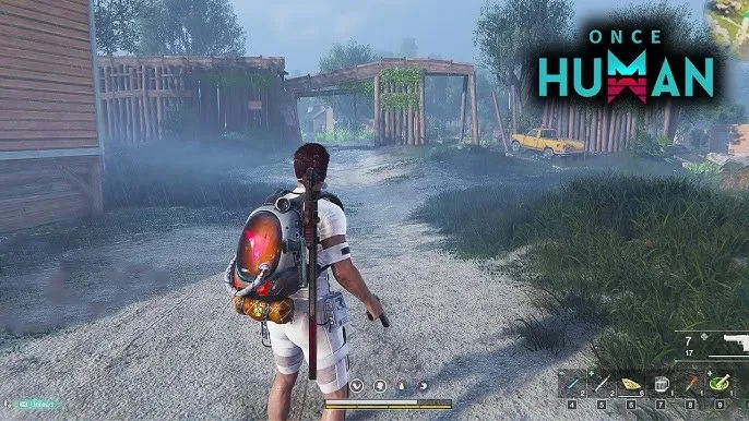 Once Human gameplay exploration in an open-world environment